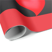 バレンタインデラッピング紙-ハート ラッピングペーパー (ロールコーナー)