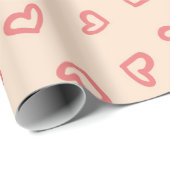 バレンタインデラッピング紙 ラッピングペーパー (ロールコーナー)