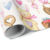 バレンタインデラッピング紙 ラッピングペーパー (ロールコーナー)