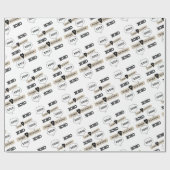 バレンタインデラッピング紙Xoxoハート ラッピングペーパー (フラット)