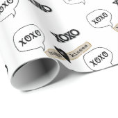 バレンタインデラッピング紙Xoxoハート ラッピングペーパー (ロールコーナー)