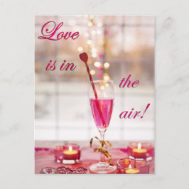 バレンタインデラブシャンパン シーズンポストカード