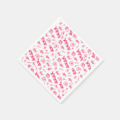 バレンタインデラブパターンナプキンス スタンダードカクテルナプキン (角)