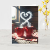 バレンタインデレッドマグズ カード (黄色い花)