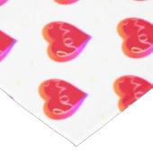 バレンタインデレッドラブハート テーブルクロス (アングル)