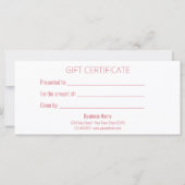 バレンタインデロマンチックなガラスハートギフトカード (裏面)