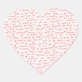 バレンタインデロマンチックな言葉 ハートシール