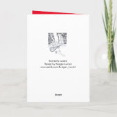 バレンタインデロマンチック愛好家レッドワックスシールハート シーズンカード (裏面)