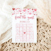 バレンタインデンビンゴベビーシャワーゲームを見つける 招待状