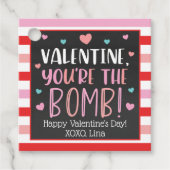 バレンタインデーあなたは爆弾メッセージカード フェイバータグ (正面)