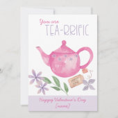 バレンタインデーあなたは素晴らしいプンティーポかわいらしット シーズンカード (正面)