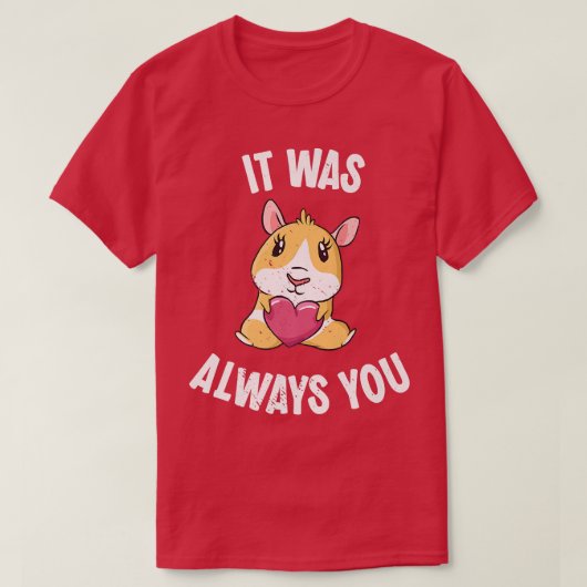 バレンタインデーいつも君ギニア豚ローマン Tシャツ (デザイン正面)