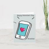 バレンタインデーおじいちゃん カード (正面)