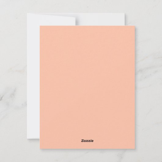 バレンタインデーおめでとう。かわいいウサギ。ピンクの桃の子供 シーズンカード (裏面)