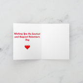 バレンタインデーおめでとう カード (内部)