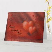 バレンタインデーおめでとう カード (黄色い花)