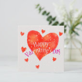 バレンタインデーおめでとう カード (スタンド正面)