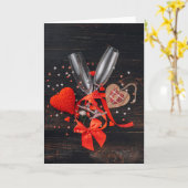 バレンタインデーおめでとう カード (黄色い花)