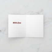 バレンタインデーおめでとう カード (内部)