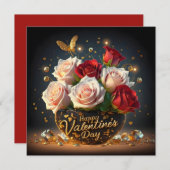 バレンタインデーおめでとう シーズンカード (正面/裏面)