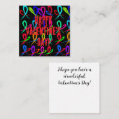 バレンタインデーおめでとう ノートカード (正面/裏面)