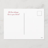 バレンタインデーおめでとう!バレンタインデーのカード。 シーズンポストカード (裏面)