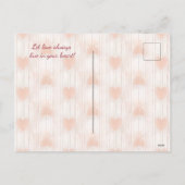 バレンタインデーおめでとう！バレンタインデーのカード。 シーズンポストカード (裏面)