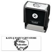 バレンタインデーおめでとう - ビジネスネーム ウェブサイト セルフインキングスタンプ (インサイチュ)