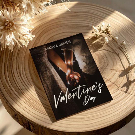 バレンタインデーおめでとう フォト ロマンティック シーズンポストカード