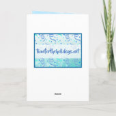 バレンタインデーおめでとう ブルーオンブルー カード (裏面)