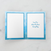 バレンタインデーおめでとう ブルーオンブルー カード (内部)