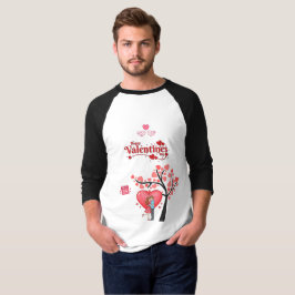 バレンタインデーおめでとう – ロマンチックなカップル Tシャツ