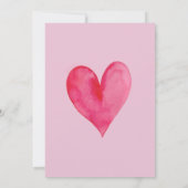 バレンタインデーおめでとう、愛してる + 写真 招待状 (裏面)