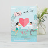 バレンタインデーおめでとう 愛と優雅の素敵なメッセージ シーズンカード (スタンド正面)