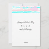 バレンタインデーおめでとう 愛と優雅の素敵なメッセージ シーズンカード (裏面)