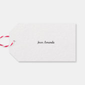 バレンタインデーおめでとう。白黒モダン ギフトタグ (裏面横)