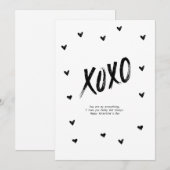 バレンタインデーおめでとう XoXo 結婚記念日おめでとう 愛 シーズンカード (正面/裏面)