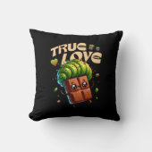 バレンタインデーおもしろいかわいいピスタチオ クッション (正面)