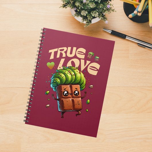 バレンタインデーおもしろいかわいいピスタチオ ノートブック