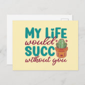 バレンタインデーおもしろいがなければ人生は成功 ポストカード (正面/裏面)