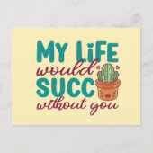 バレンタインデーおもしろいがなければ人生は成功 ポストカード (正面)