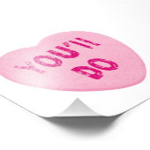 バレンタインデーおもしろいのハートキャンディをする フォトプリント            (角)