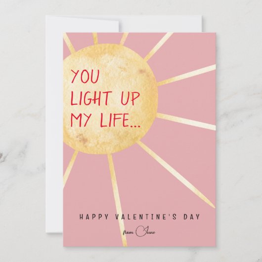 バレンタインデーおもしろいの人生を明るくする シーズンカード (正面)