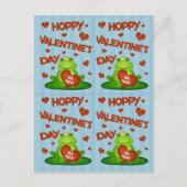 バレンタインデーおもしろいカエル王子カード(4) シーズンポストカード (正面)