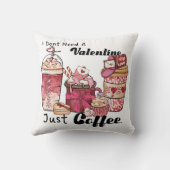 バレンタインデーおもしろいコーヒー クッション (裏面)