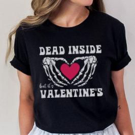 バレンタインデーおもしろいスケルトンTゴシック Tシャツ