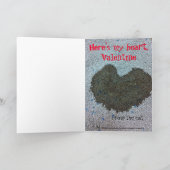 バレンタインデーおもしろいネコfor友達 シーズンカード (内部)