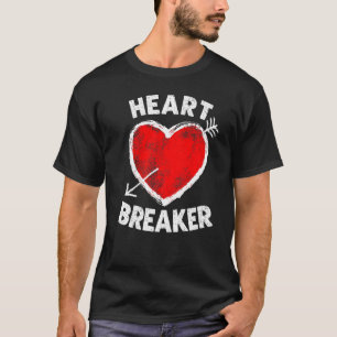 バレンタインデーおもしろいハートブレーカー女性男性プレム Tシャツ