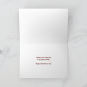 バレンタインデーおもしろいブルドッグカード シーズンカード (内部)