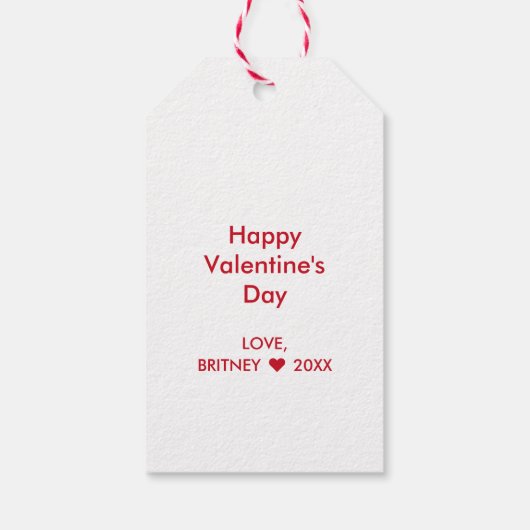 バレンタインデーおもしろいムグショット罪ある愛犬 ギフトタグ (裏面)